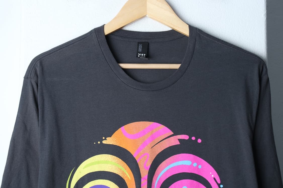 (L-XL) 브랜드빈티지 반팔 티셔츠 빅프린팅 차콜 올드스쿨-H30107 상품이미지3