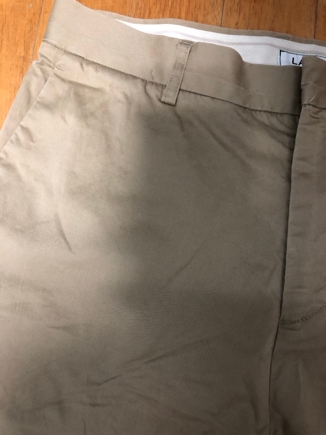 라코스테 릴렉스핏 치노팬츠 면바지 베이지 33 상품이미지4