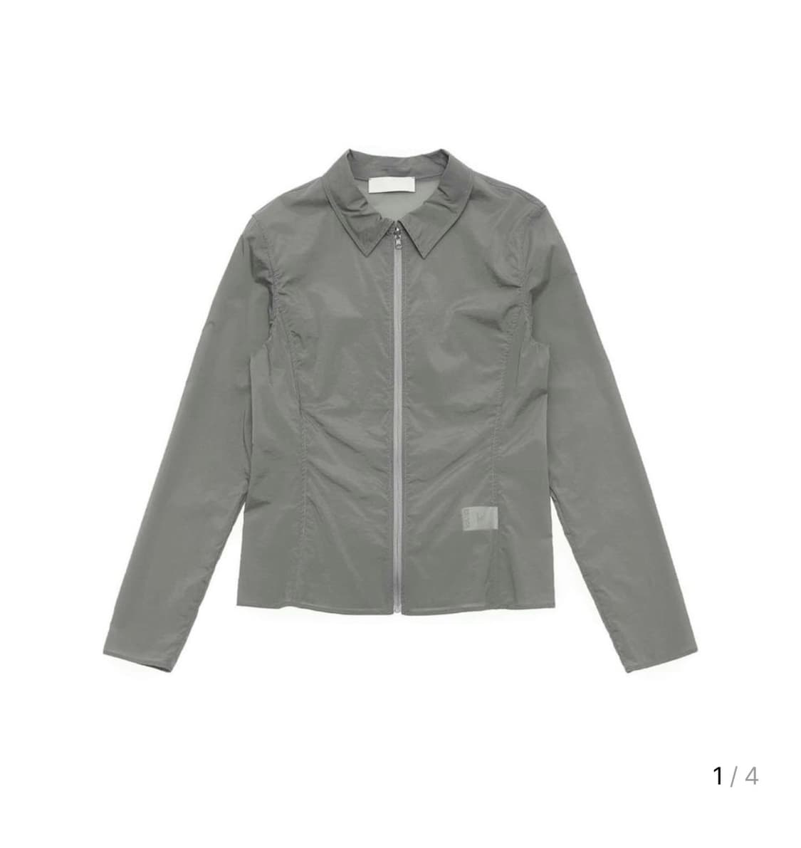 아모멘토 리버서블 스트레치 집업 셔츠 그레이 상품이미지1