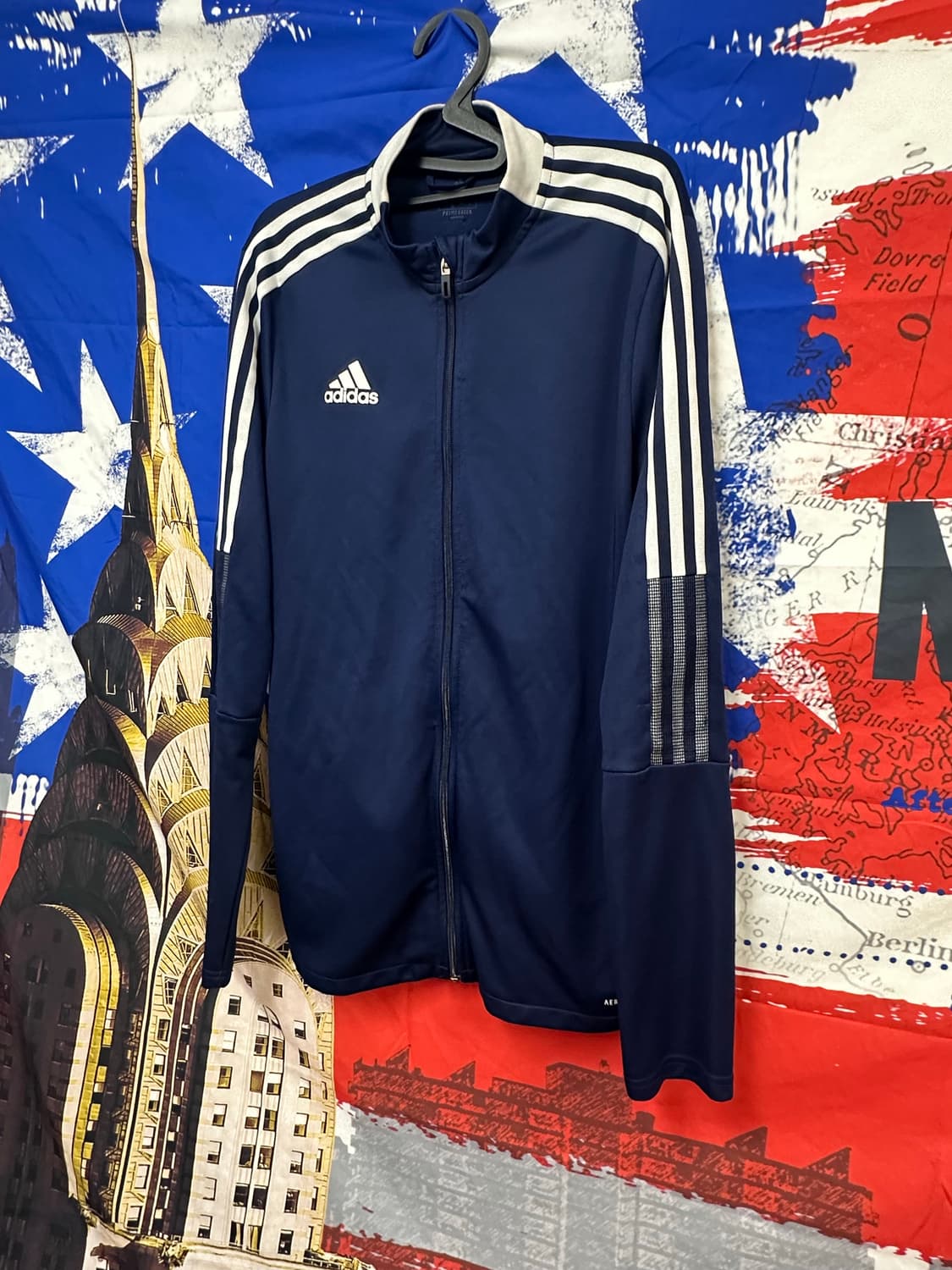 아디다스 네이비 삼선라인 져지집업 XXL110 상품이미지2