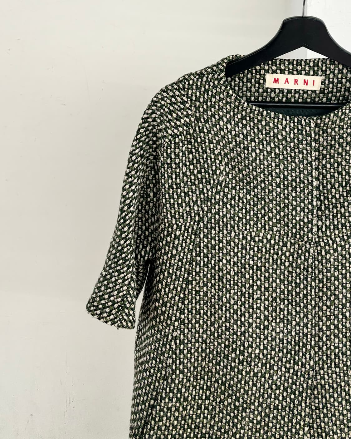 마르니 그린 트위드 코트 상품이미지3