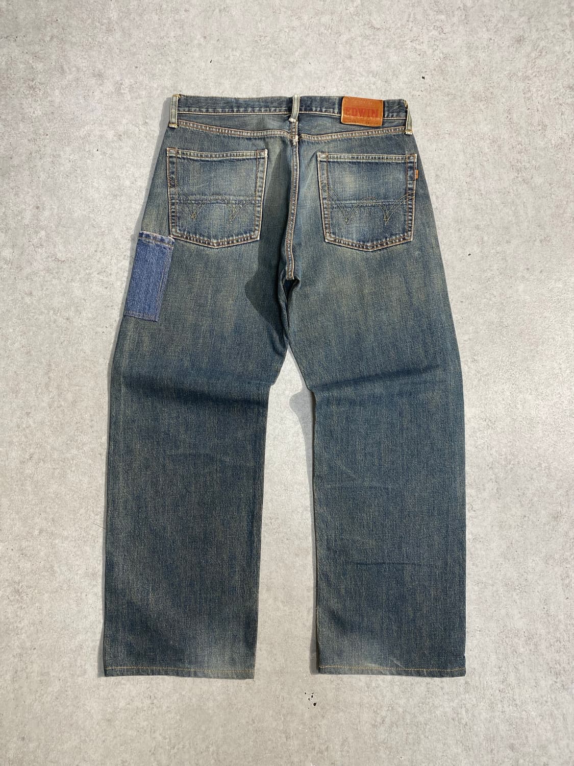 [32] EDWIN 에드윈 505X 와이드 핏 셀비지 데님팬츠 상품이미지5