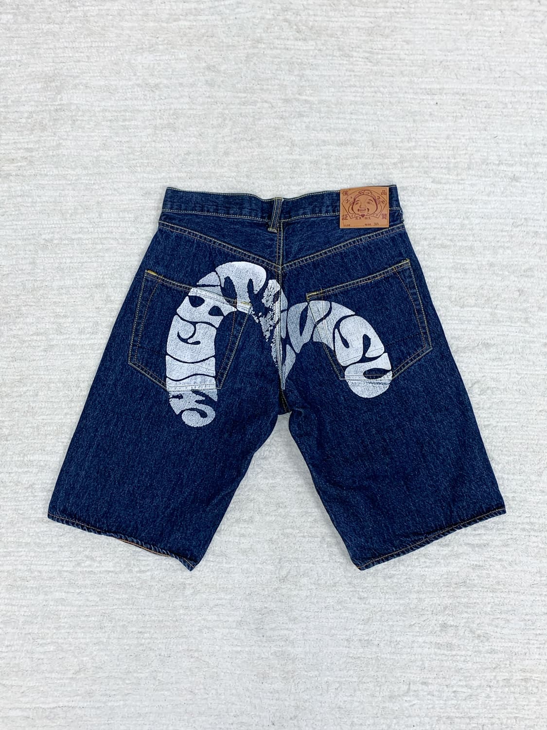 EVISU Mid-Blue Bermuda Shorts 상품이미지1