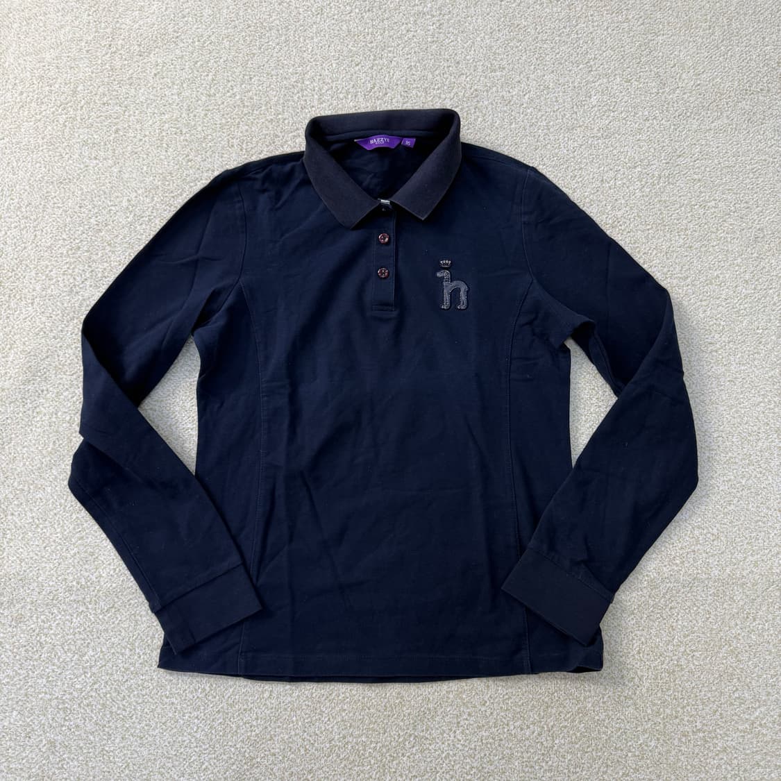 95 헤지스 골프 카라 긴팔티 0202T1 상품이미지1