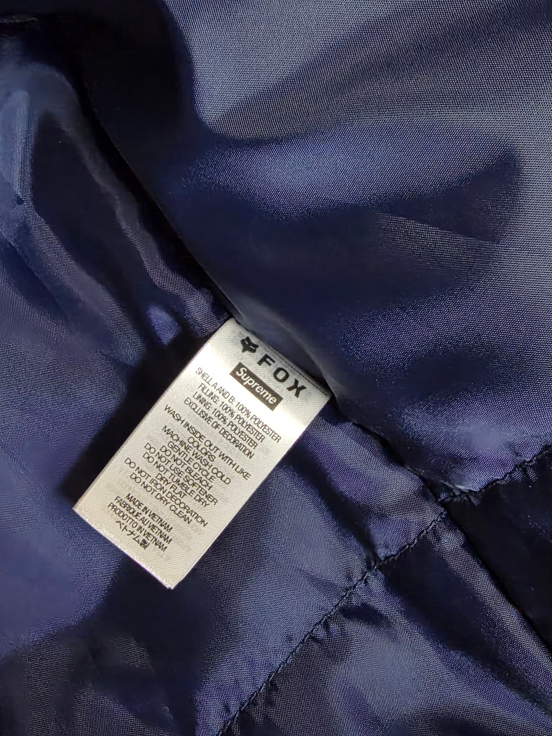 슈프림 폭스레이싱자켓 블루 XL 상품이미지7