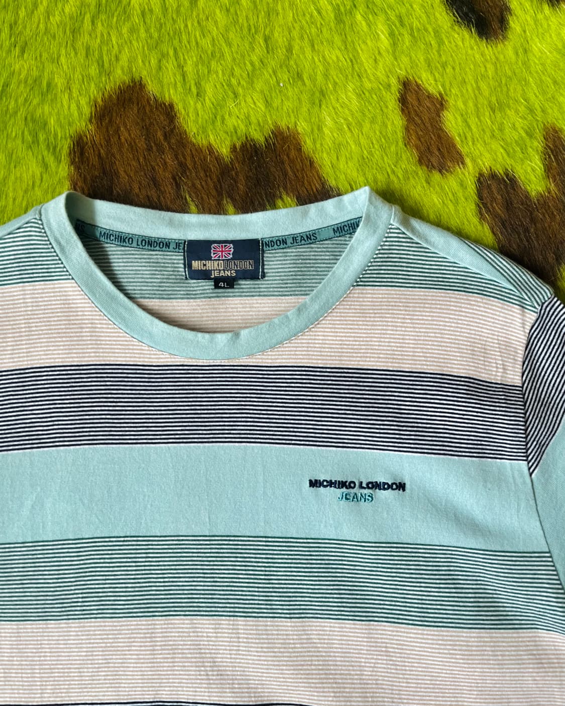 90-00s MICHIKO LONDON Stripe Border Tee 상품이미지5
