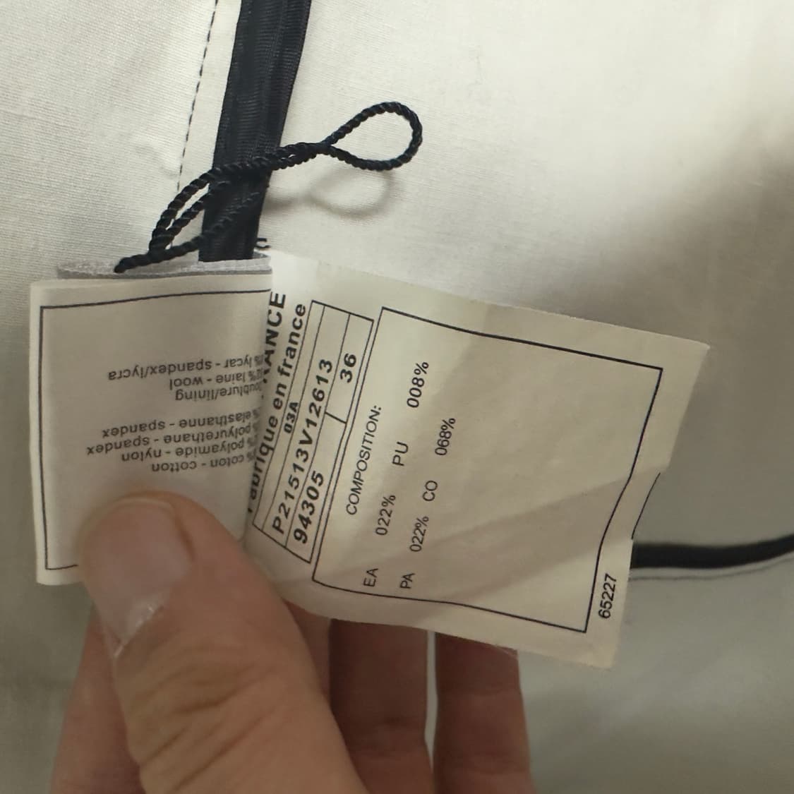 2003aw 샤넬 스포츠 아카이브 코튼 자켓 상품이미지9