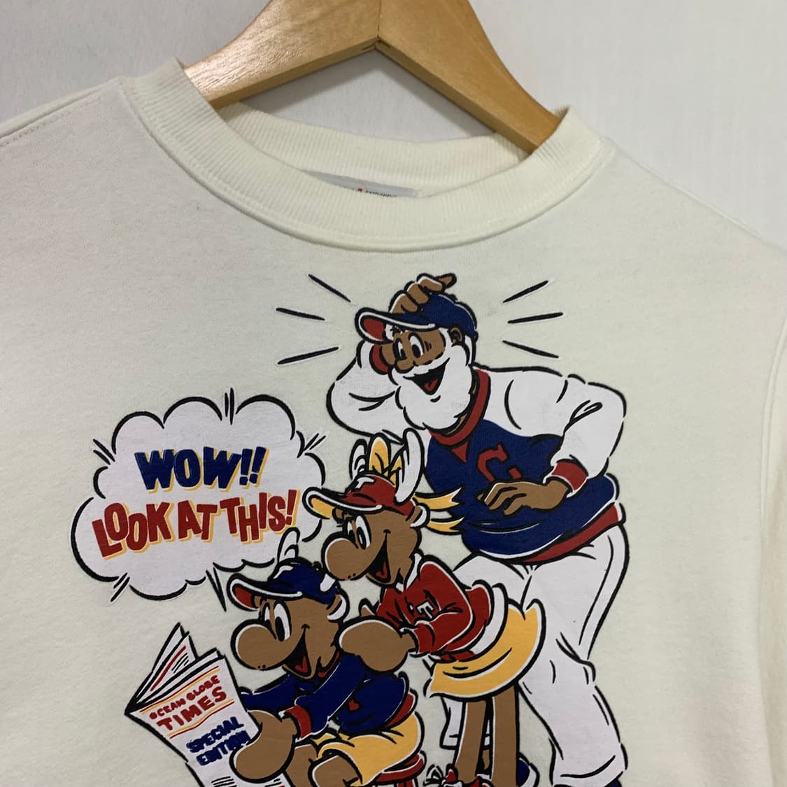 캡틴산타 맨투맨 티셔츠 아이보리 빈티지 S 상품이미지3