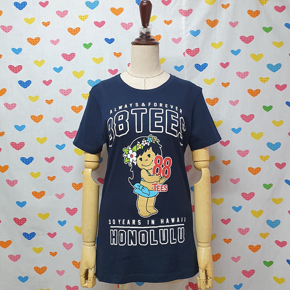 88TEES 하와이안캐릭터 꽃무늬 플라워 그래픽 프린팅 프린트 반팔티셔츠 상품이미지2