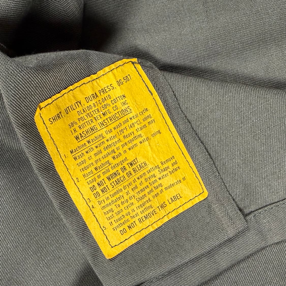80s OG 507 USA 미군 군복 셔츠 상품이미지3