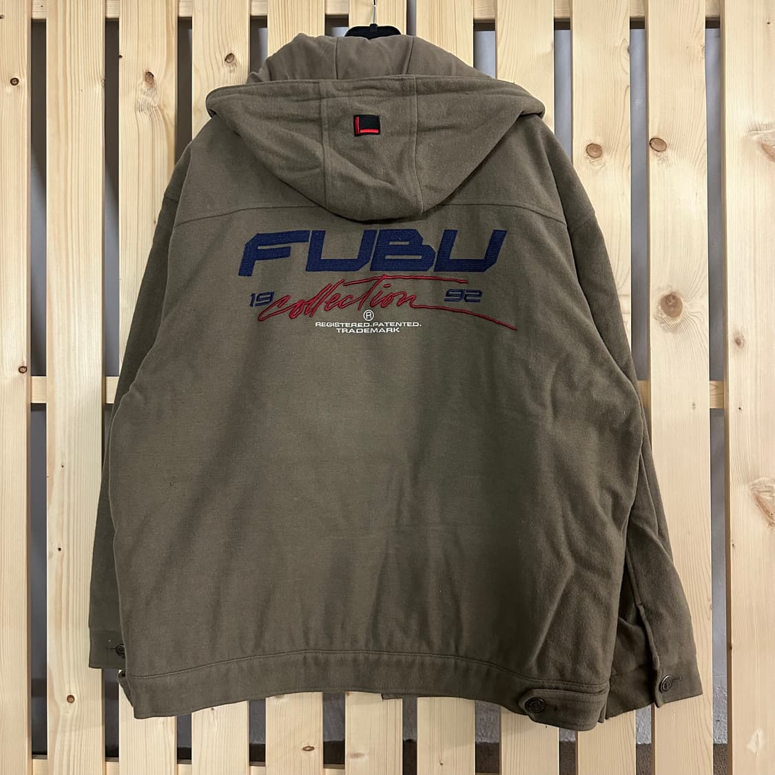 (L) FUBU 후부 푸부 90s 카키 워크 자켓 상품이미지2