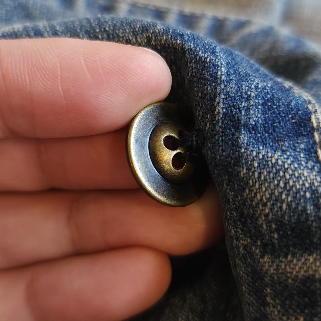 폴로 랄프로렌 데님 트렌치 코트 샵코트 셔링 디테일 M 상품이미지10