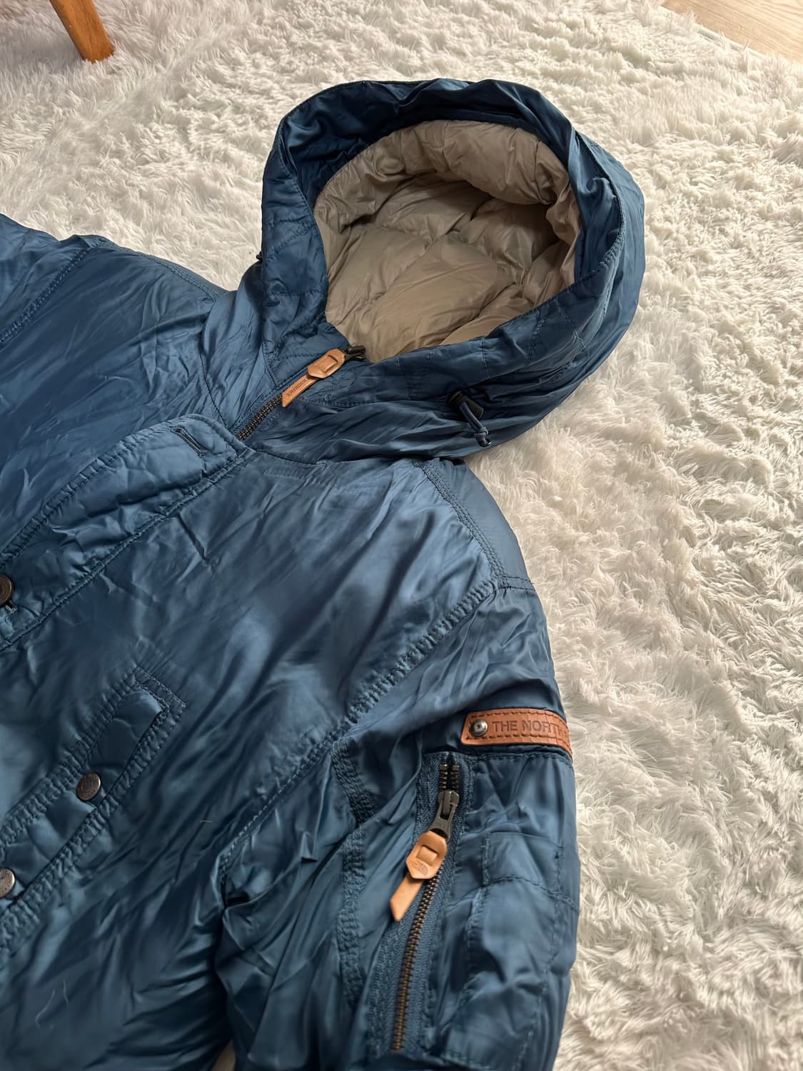 노스페이스 남성 다운 파카 100(L) 블루 상품이미지4