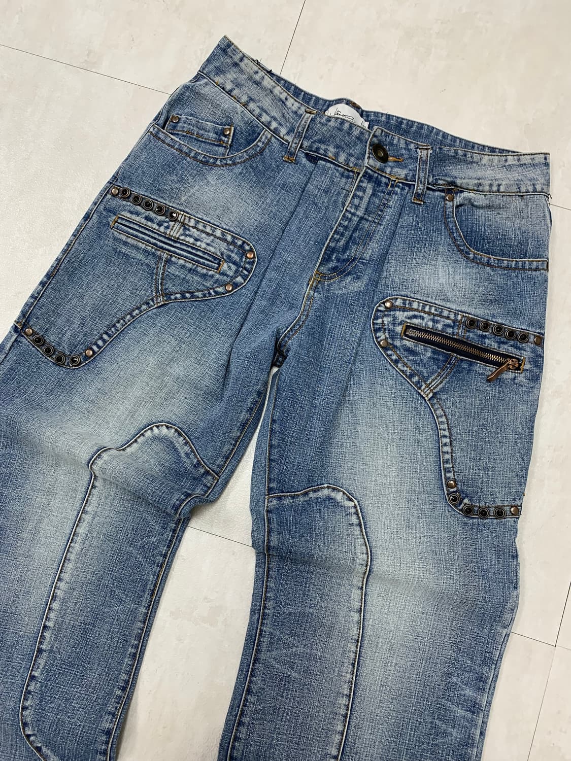 Andrew velasco 큐빅 데님 팬츠 #113 상품이미지2