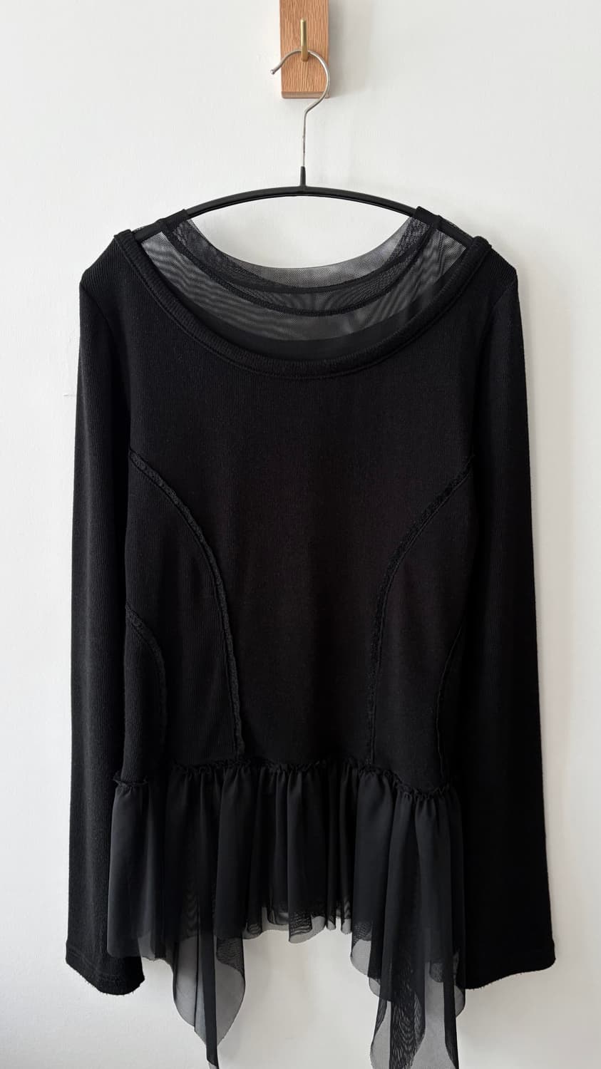 플레어업 레이어드 레이스 프릴 롱 슬리브 상품이미지9