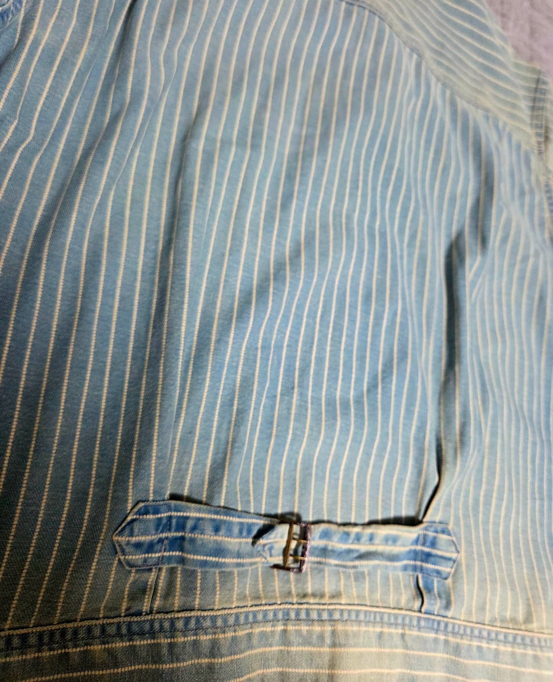 XL,105) rrl 인디고 스트라이프 데님자켓(허친스 엔지니어 자켓) 상품이미지5