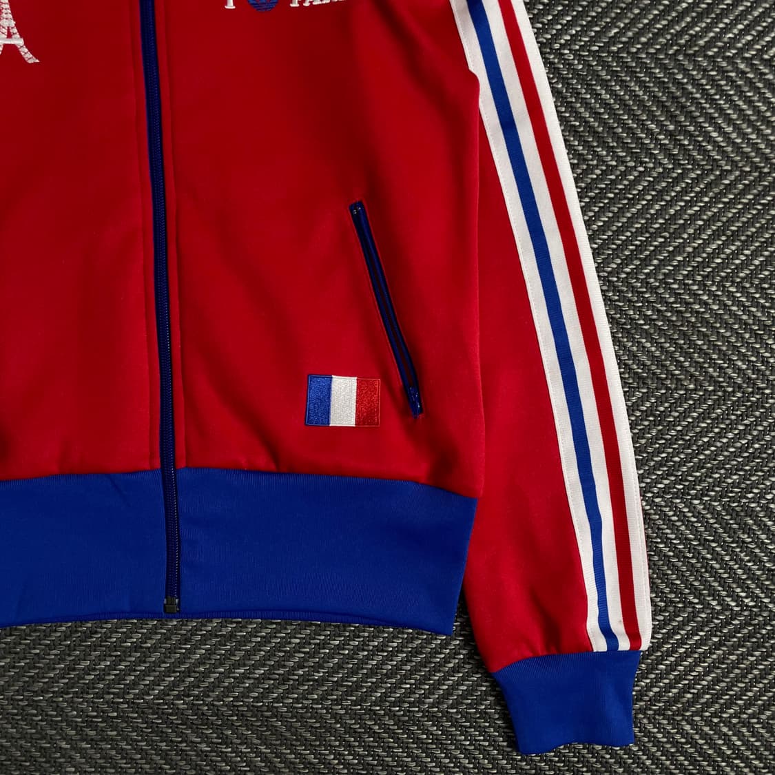 아디다스 파리 올림픽 빅로고 크롭 트랙탑 져지o 3105 상품이미지3