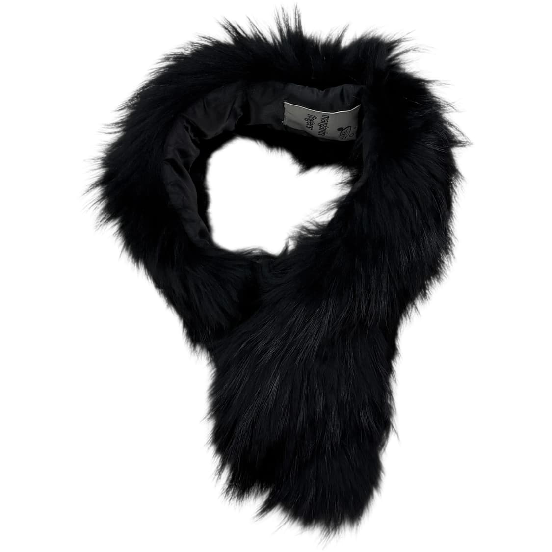 마가린핑거스 퍼 머플러 목도리 블랙 상품이미지1