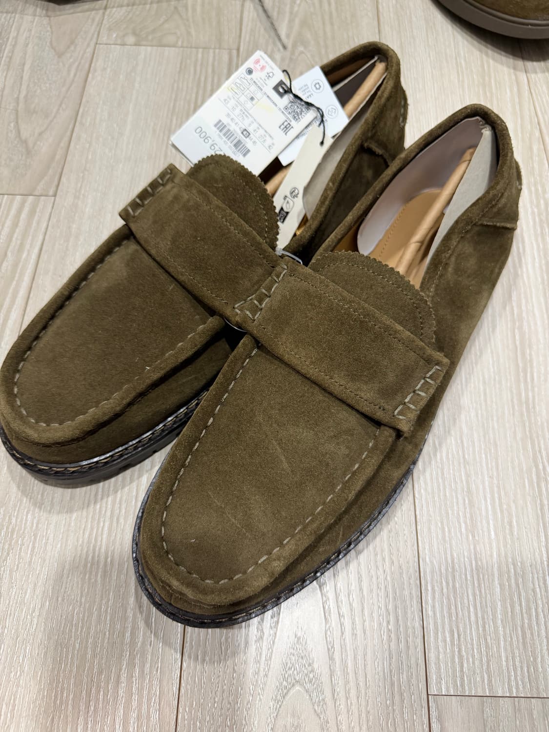 자라 소가죽 레더 밴디드 모카신  LEATHER BANDED MOCAS 상품이미지7