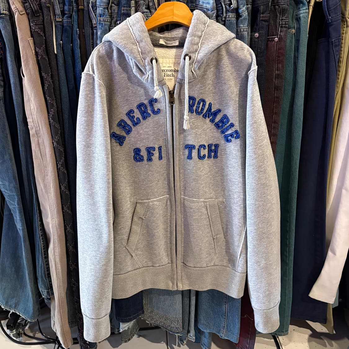 아베크롬비 그레이 후드집업 상품이미지2