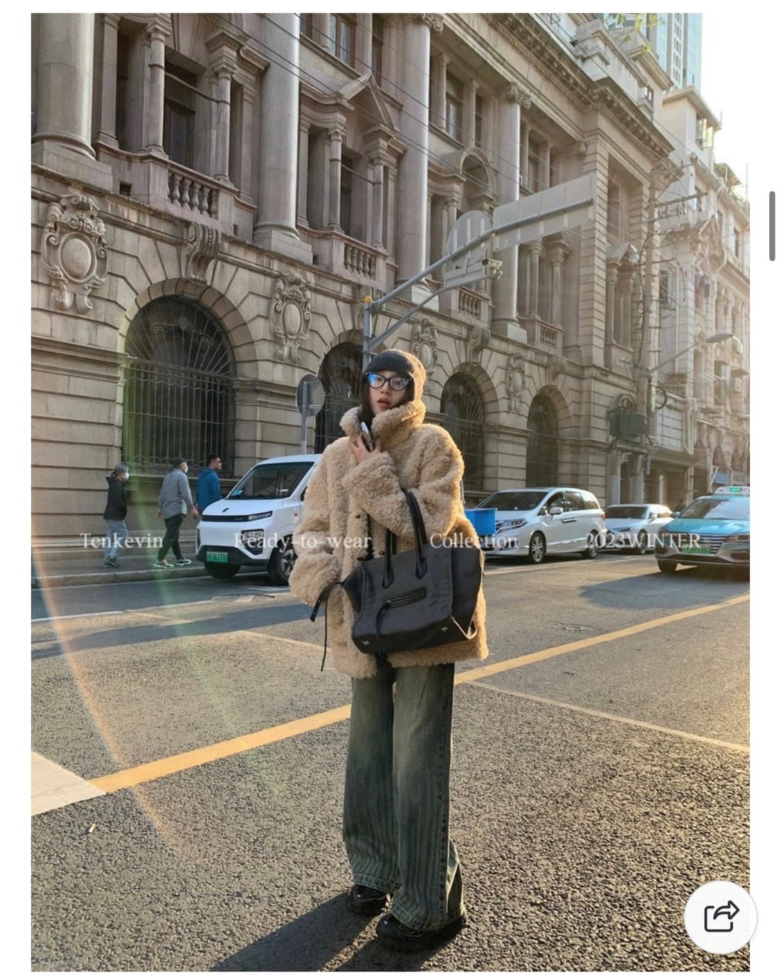 퍼 리버시블 무스탕 코트 자켓 상품이미지5