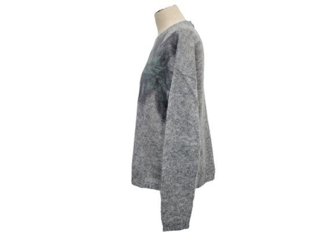 이태리 CARACTERE 플라워 그레이믹스 울니트 M 새상품 상품이미지2