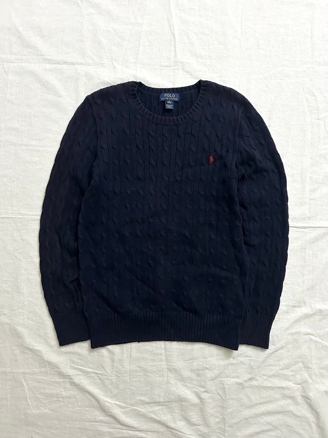 폴로 랄프로렌 네이비 케이블 니트스웨터 상품이미지1