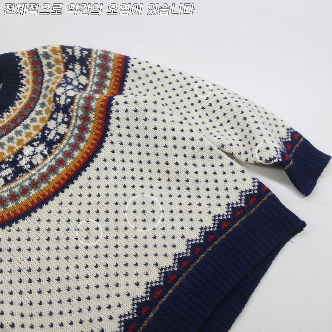 75% BARBIC 울 노르딕 패턴 니트 (여성용 M) 상품이미지6