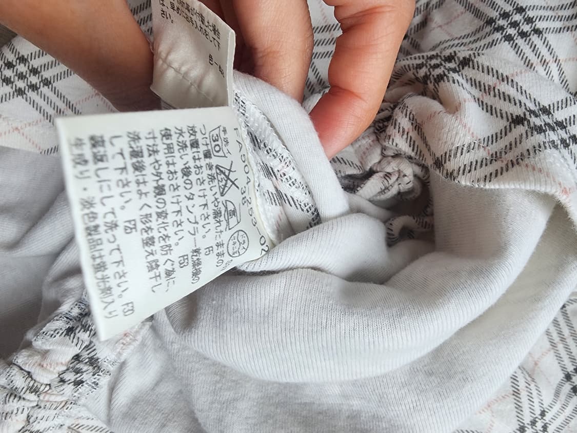 버버리 블루라벨 오프숄더 노바체크 티셔츠 흰핑 상품이미지3