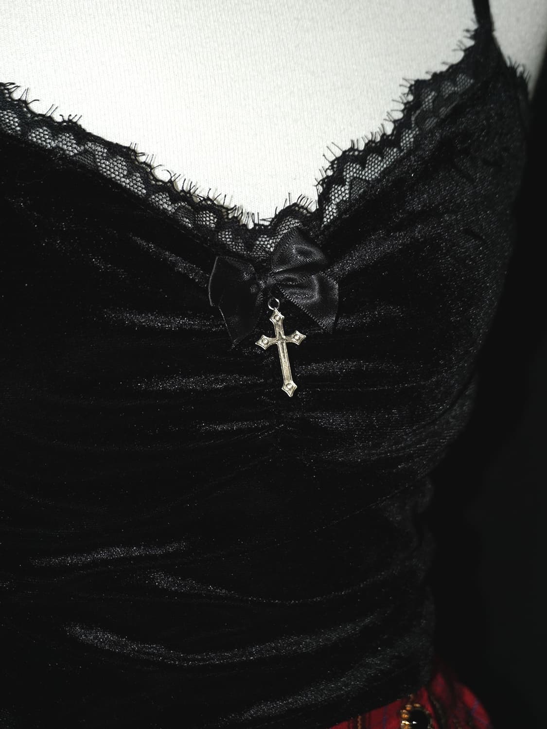gothic cross velvet sleeveless  상품이미지5