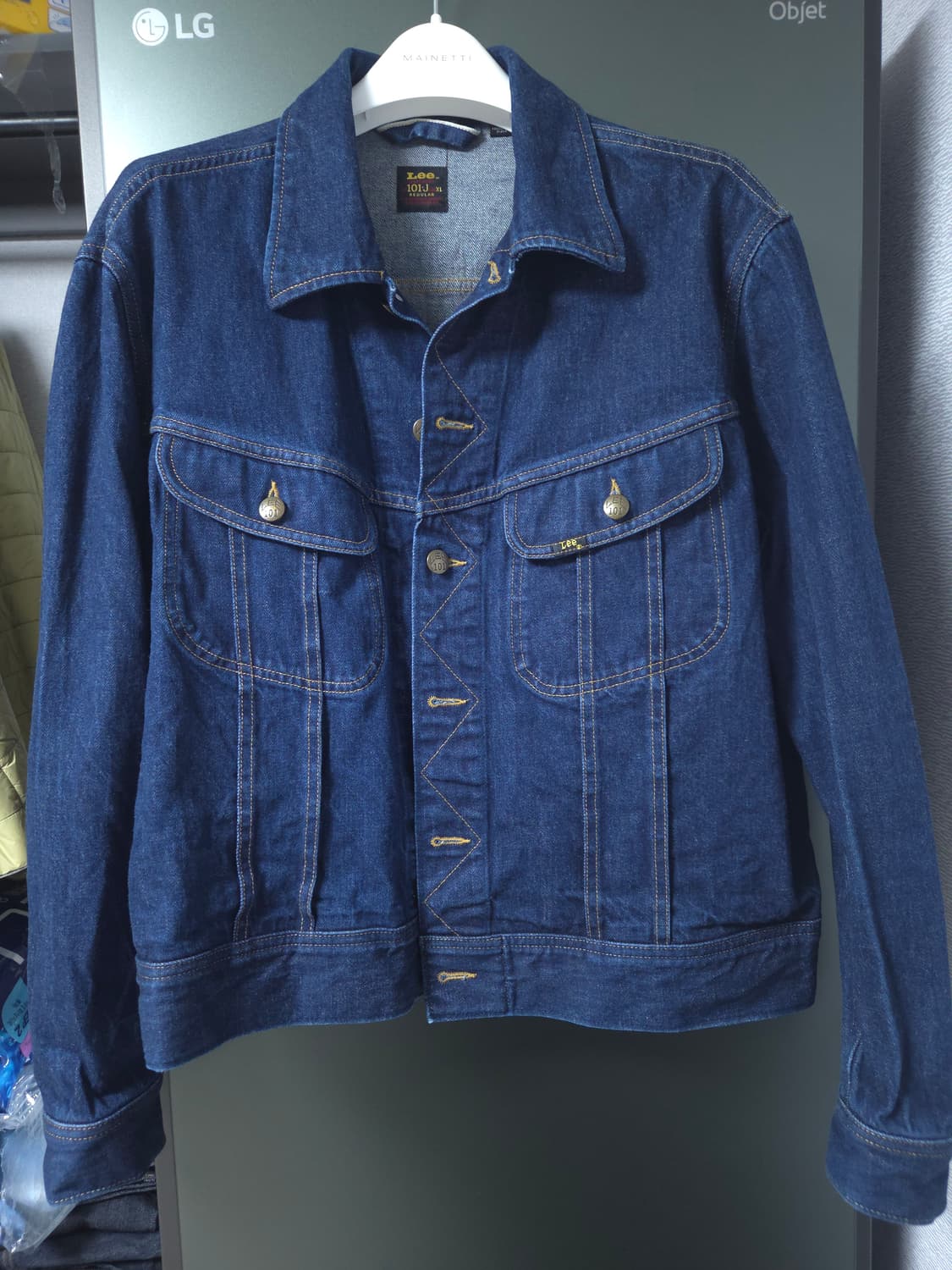 LEE 101J 50's 모델 복각 데님 라이더 재킷 XL사이즈 상품이미지1