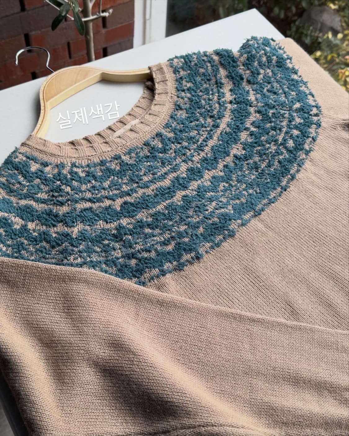 Samansamos2 모카베이지 니트 상품이미지4