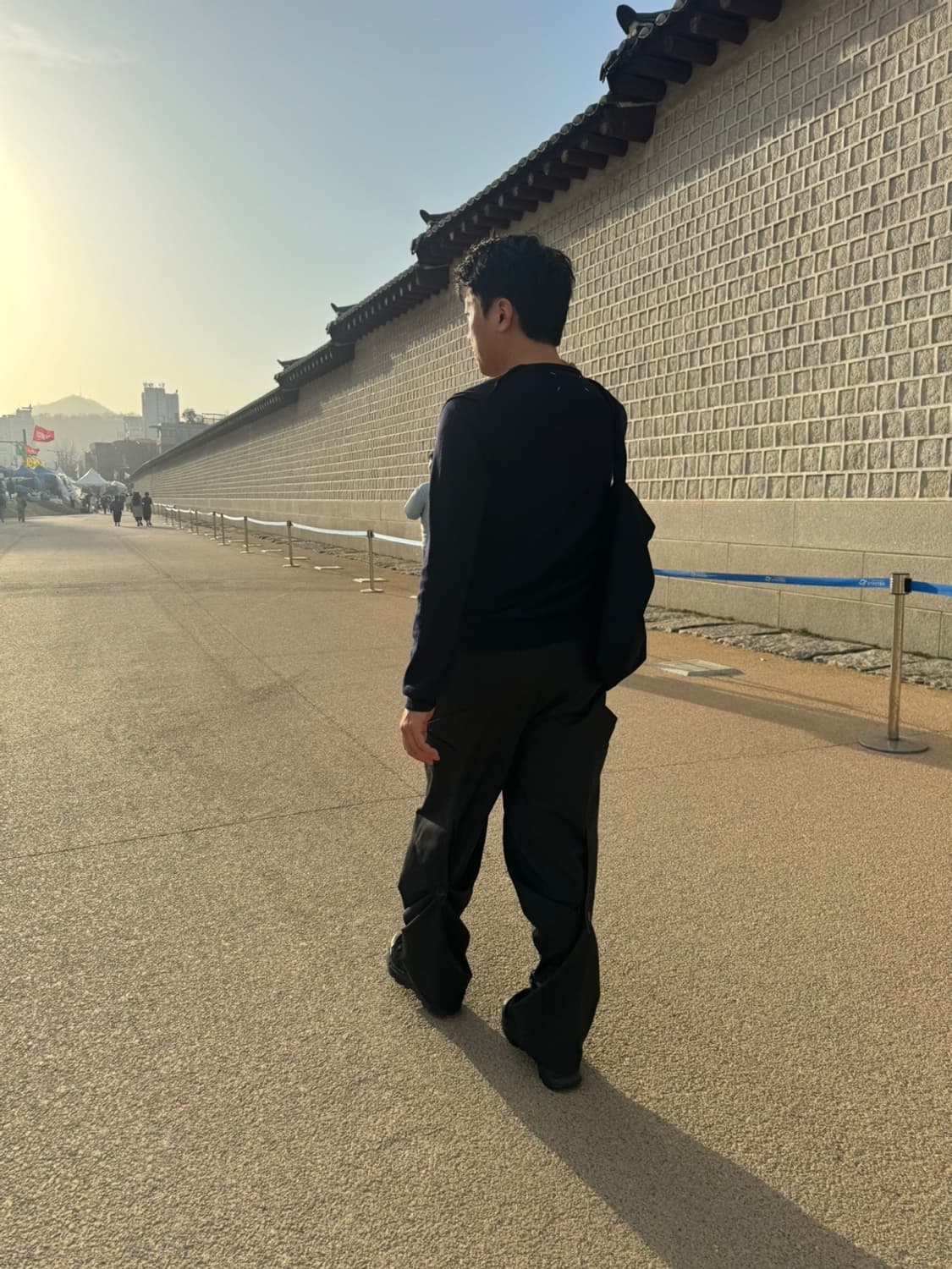 메종 마르지엘라 파이핑 니트 네이비 상품이미지6