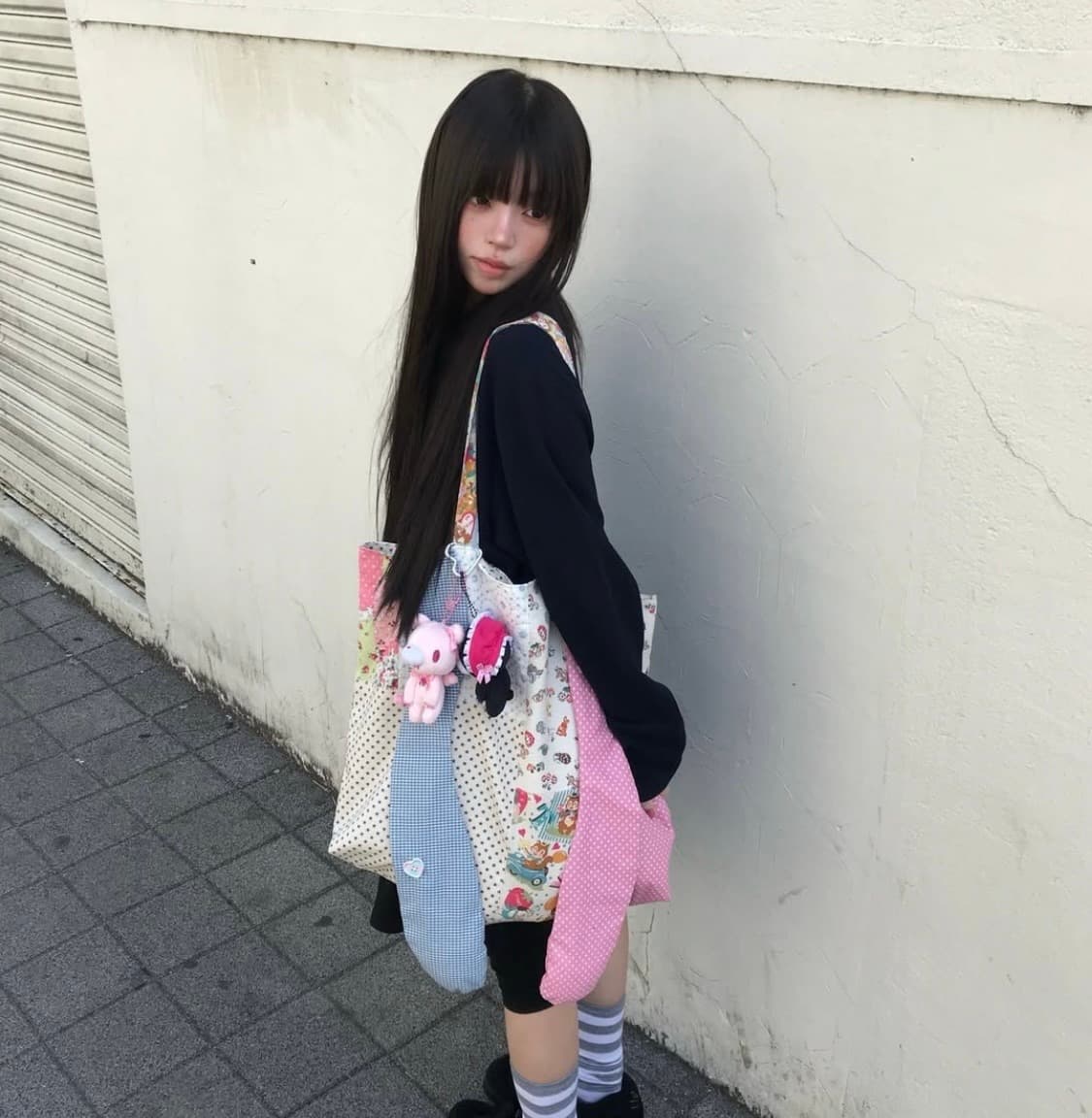 eggu crazy happy reversible tote bag 상품이미지1