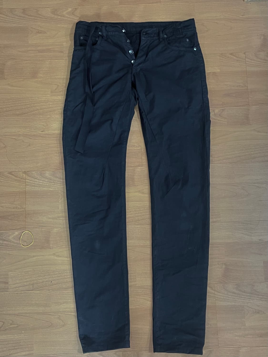 릭 오웬스 슬림 스트레이트 핏 코튼팬츠 상품이미지1