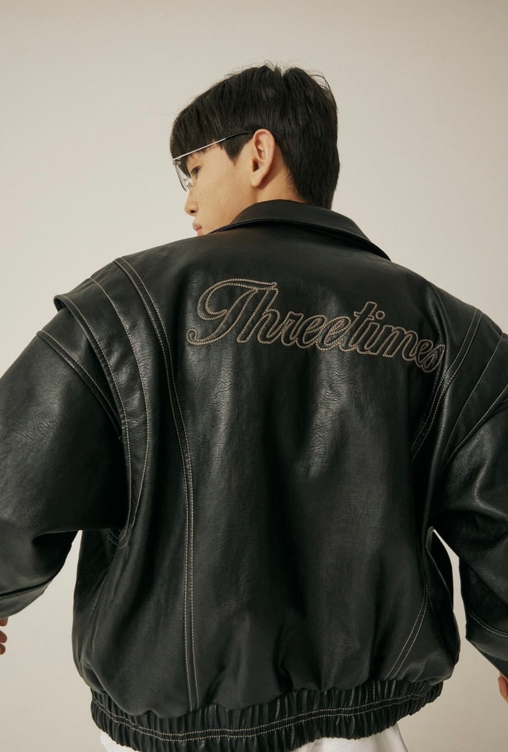 쓰리타임즈 가죽자켓 상품이미지2