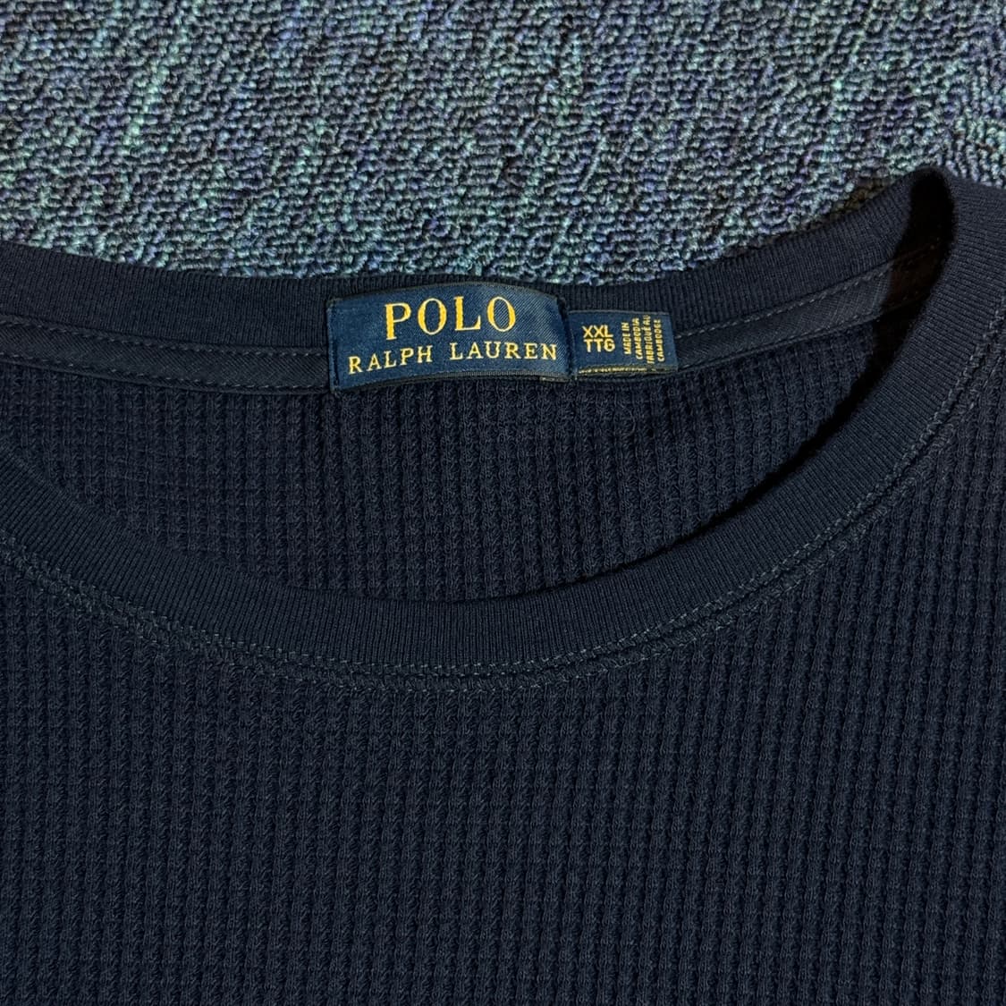 폴로 랄프로렌 네이비 와플 롱슬리브 상품이미지3
