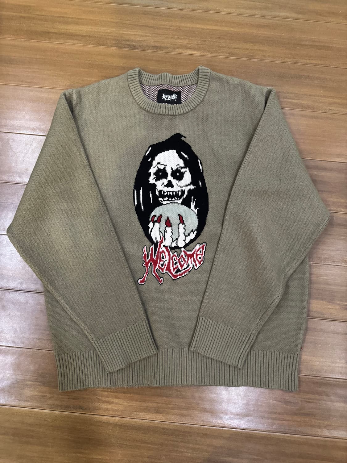 웰컴 스케이트 스컬 니트 xl  상품이미지1