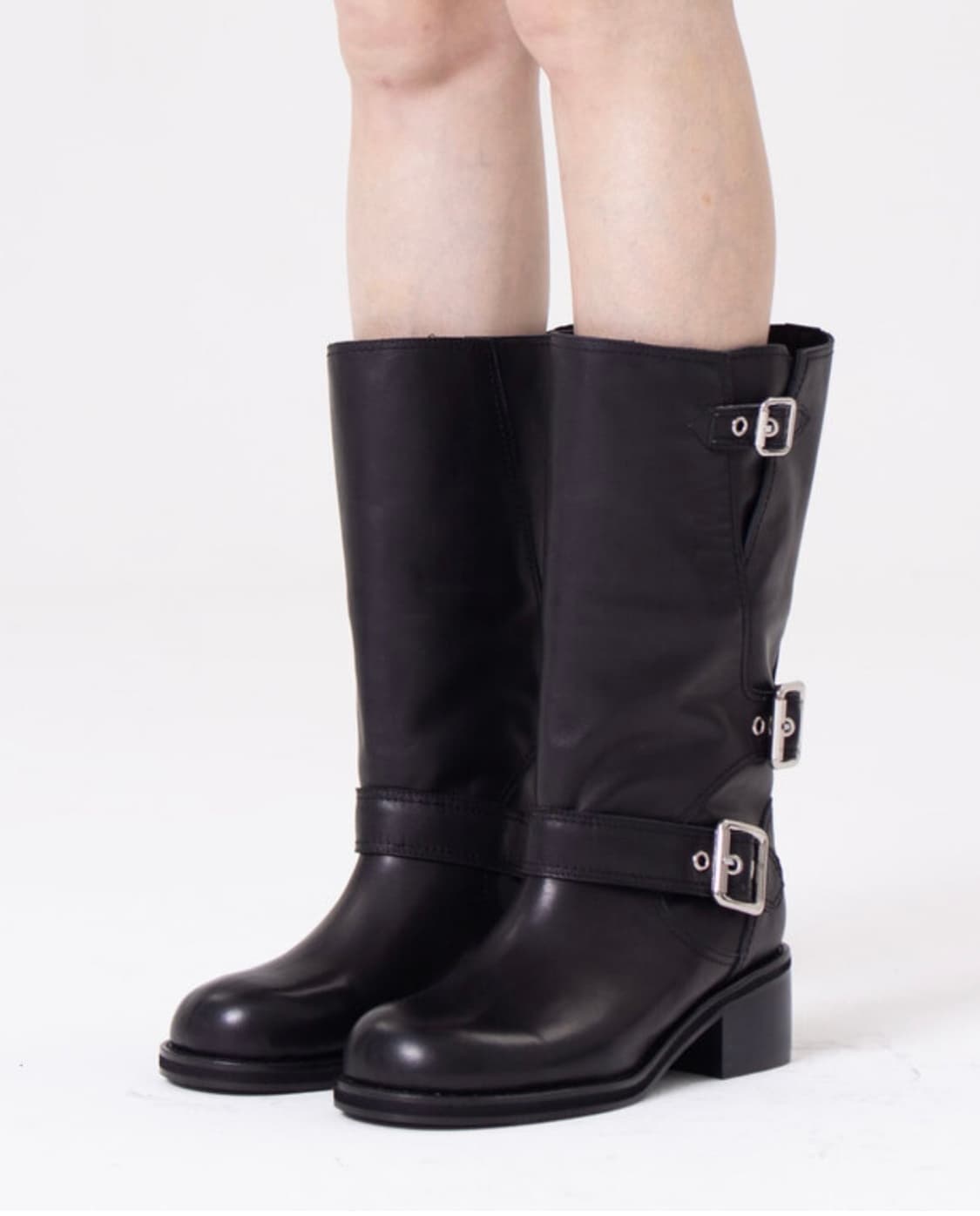 꼼시아 Biker Boots - BLACK 상품이미지1