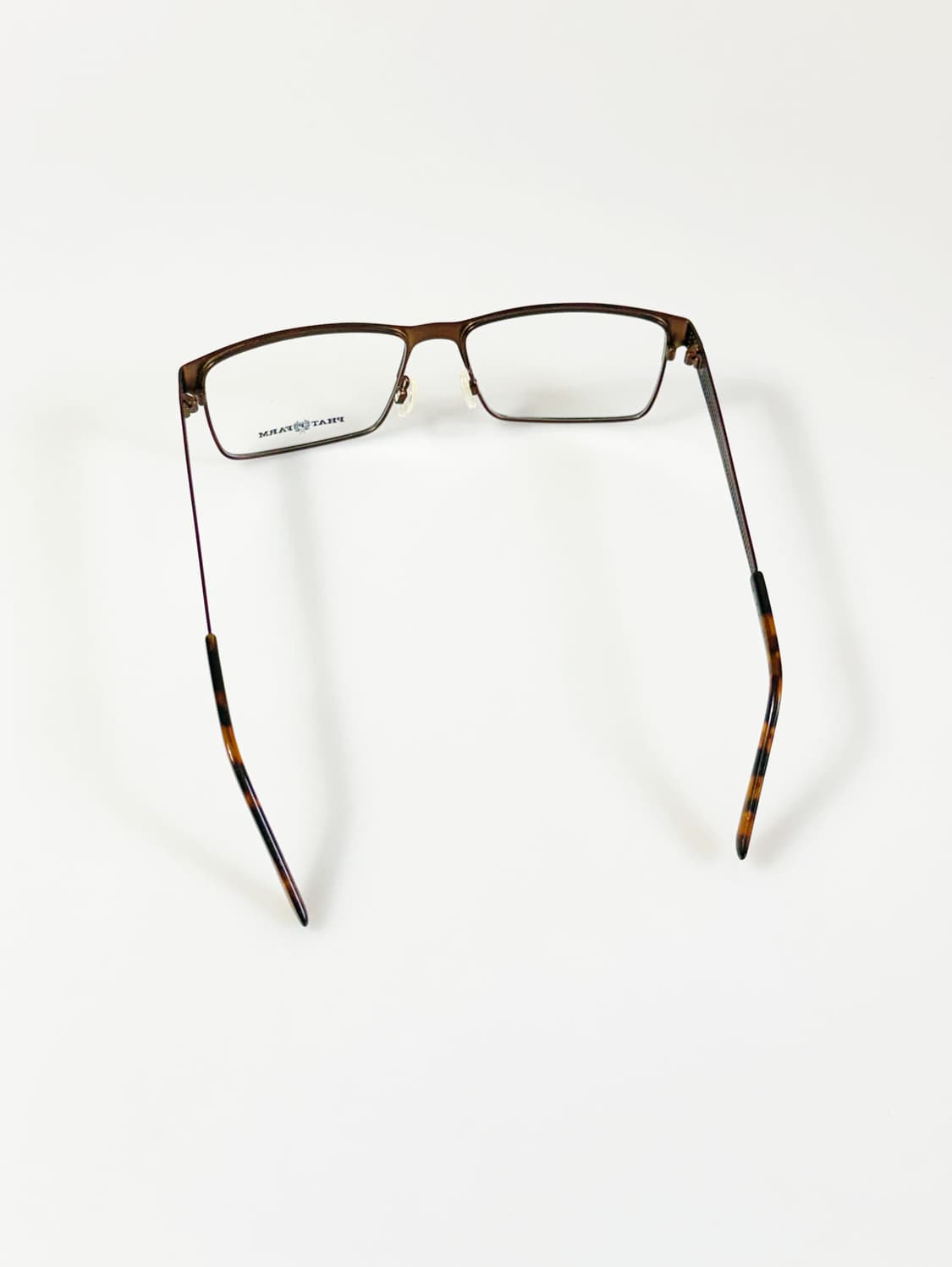 PHAT FARM 매트 그린 슬림 스퀘어 메탈 빈티지 안경 상품이미지5