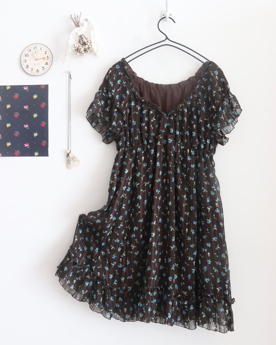 [Hysteric Glamour] Skull Floral Dress 상품이미지7