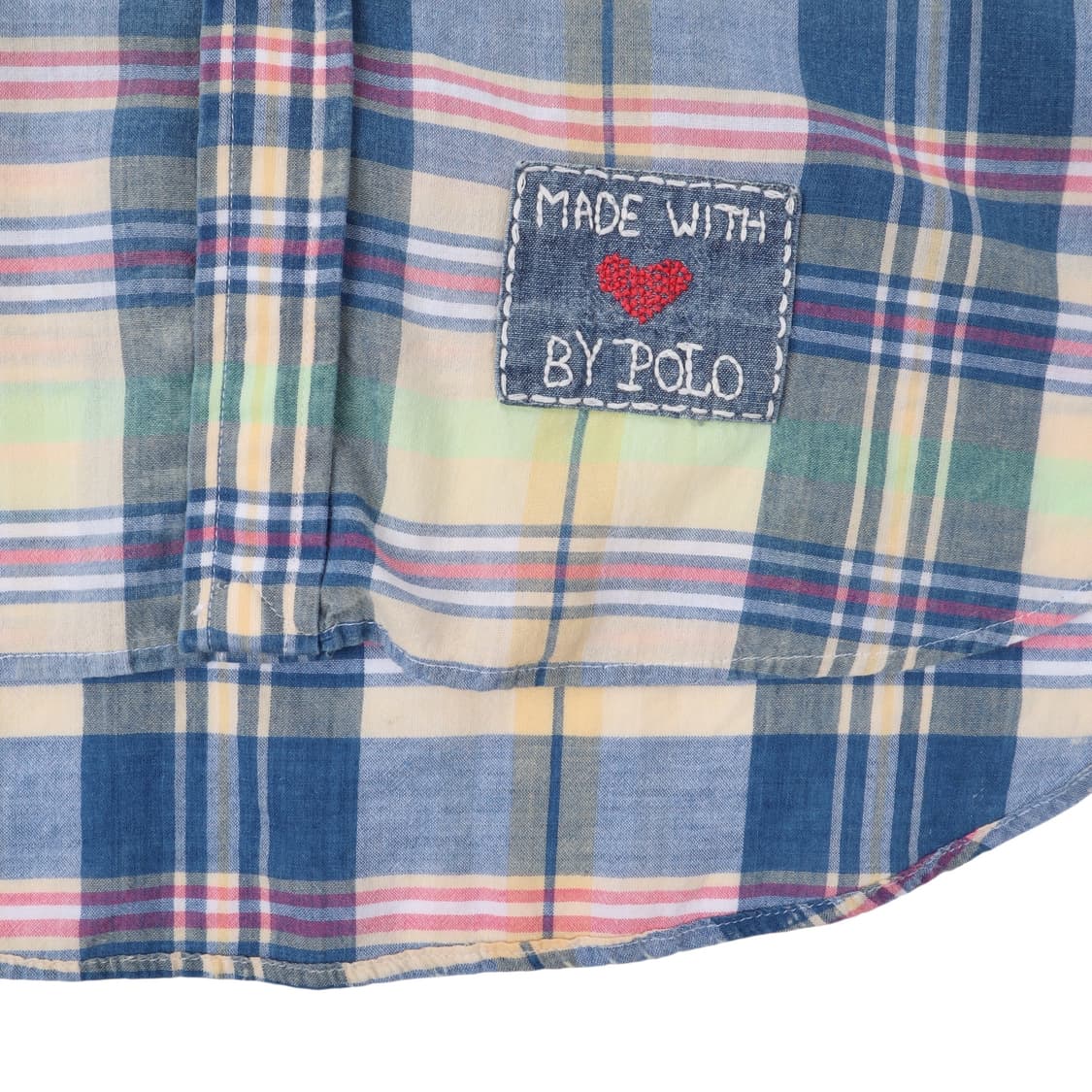 폴로 랄프로렌 퀼트 패치워크 다이드 체크 셔츠 상품이미지7