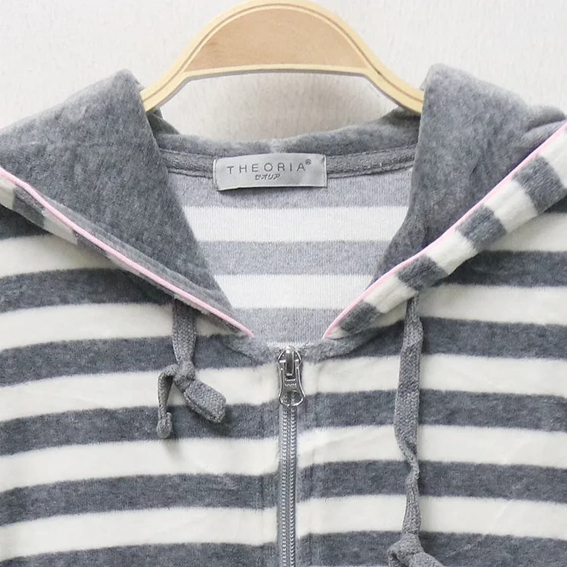 THEORIA 스트라이프 후드집업 팬츠 셋업 61382 상품이미지4