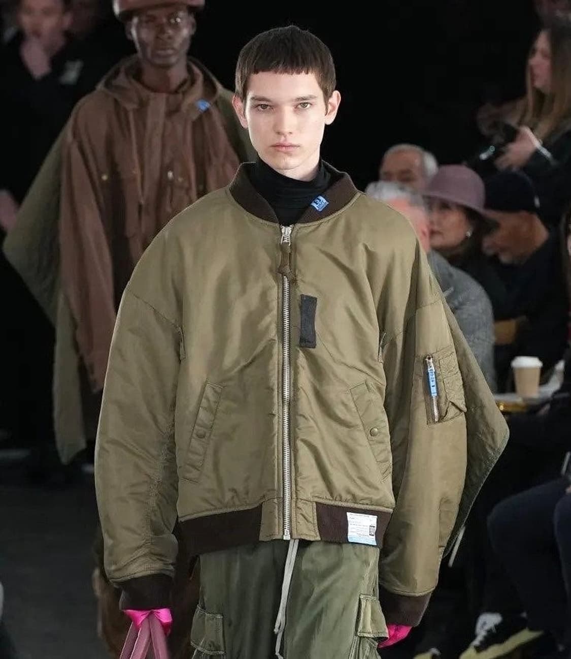 @새상품@ 미하라야스히로 런웨이 판초 ma-1 봄버 오버사이즈  상품이미지2