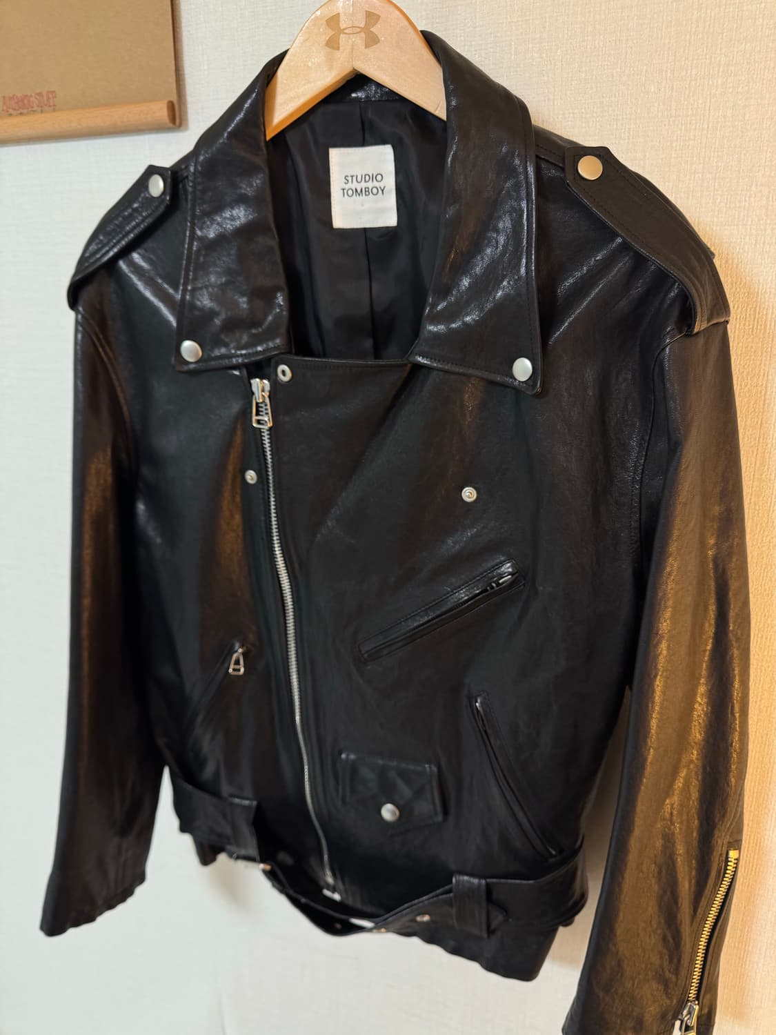 [F]스튜디오 톰보이 양가죽 자켓 블랙 상품이미지3
