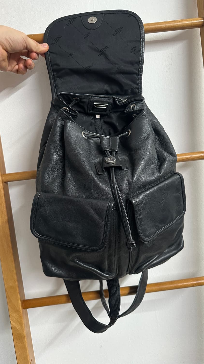 리얼레더 복조리 백팩 상품이미지6
