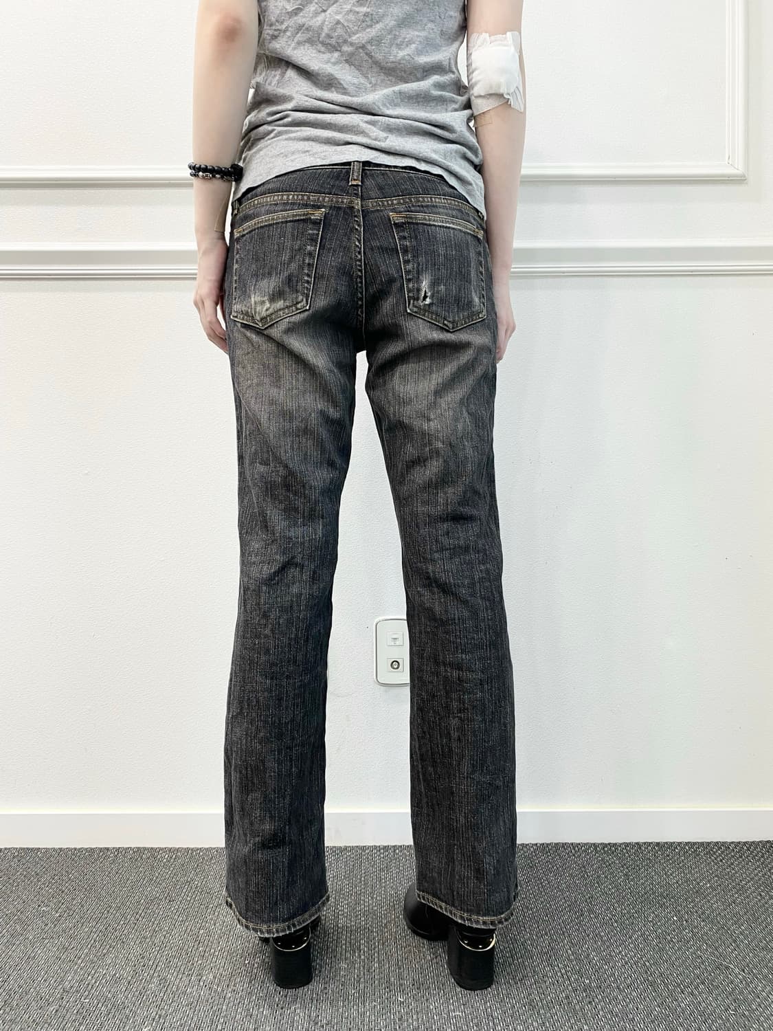 Y2K Mood Grey Washed Pants 상품이미지6