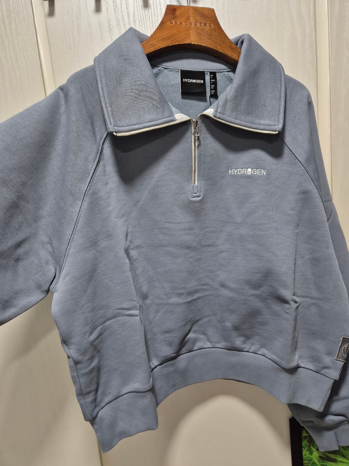 (세일)(새상품)하이드로겐 집업 맨투맨 블루 상품이미지5