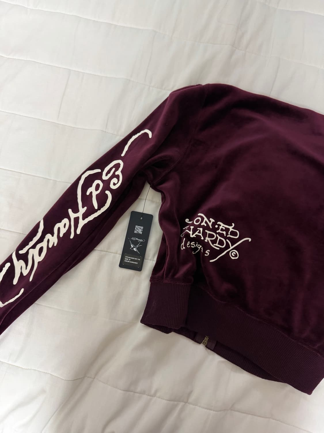 새제품) 에드하디 벳벳 후드집업 상품이미지2