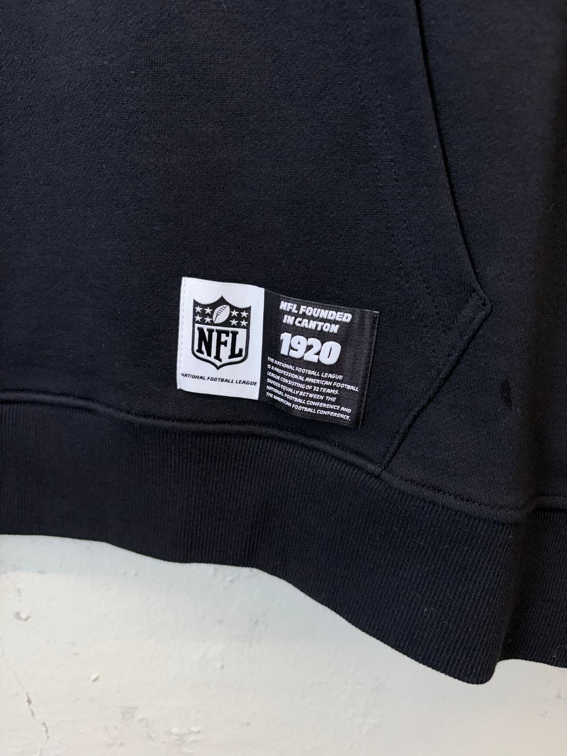 새상품 NFL 레이더스 블랙 빅로고 후드티 상품이미지5